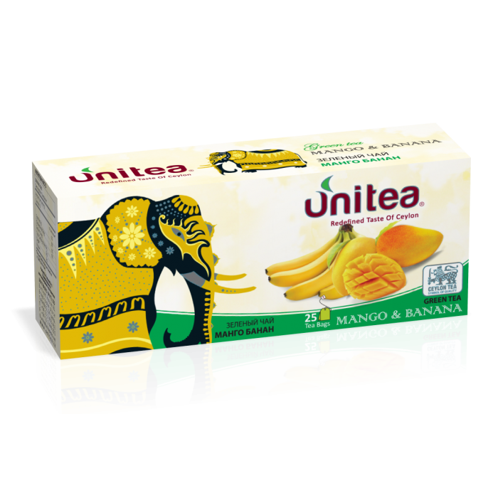 Unitea Зеленый чай МАНГО БАНАН 25пак