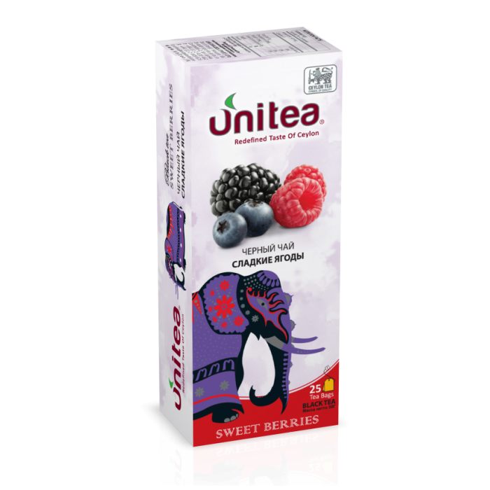 Unitea Черный чай СЛАДКИЕ ЯГОДЫ 25пак