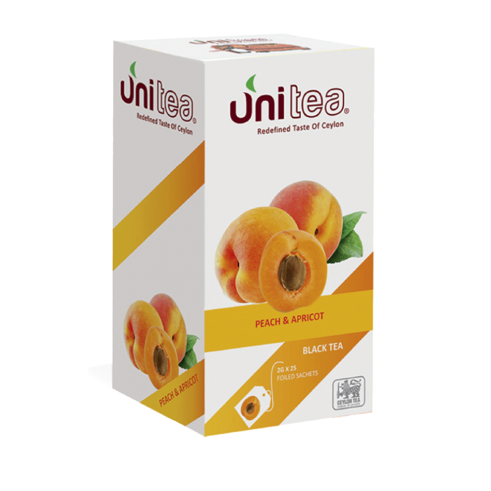 Unitea Черный чай Персик Абрикос 25саше