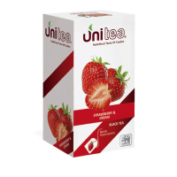 Unitea Черный чай Клубника 25саше